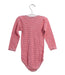 A Red Long Sleeve Bodysuits from Petit Bateau in size 18-24M for neutral. (Back View)