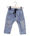 A Blue Casual Pants from Emile et Ida in size 3-6M for girl. (Front View)