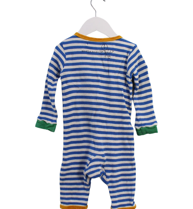 A Blue Long Sleeve Jumpsuits from Akala Ono in size 3-6M for boy. (Back View)
