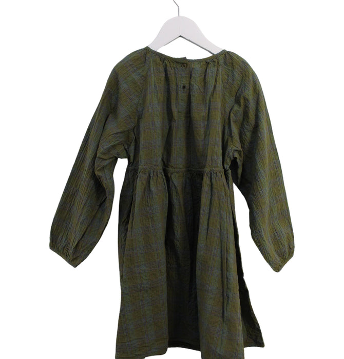 A Green Long Sleeve Dresses from jnby by JNBY in size 5T for girl. (Back View)