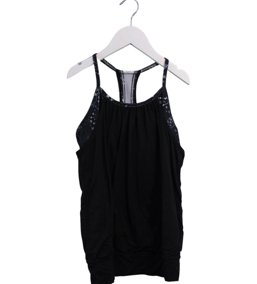 A Black Sleeveless Tops from Ivivva in size 10Y for girl. (Front View)