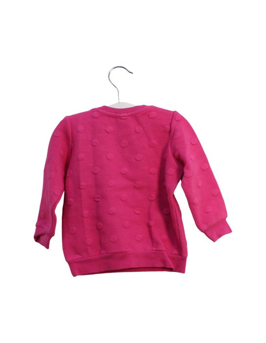 A Pink Crewneck Sweatshirts from Seed in size 6-12M for girl. (Back View)