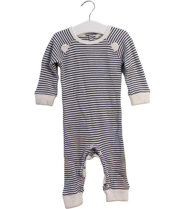 A Navy Long Sleeve Jumpsuits from Seed in size 3-6M for girl. (Front View)