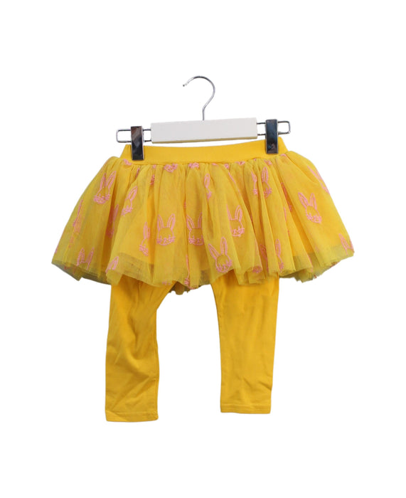 A Yellow Tulle Skirts from Seed in size 12-18M for girl. (Front View)