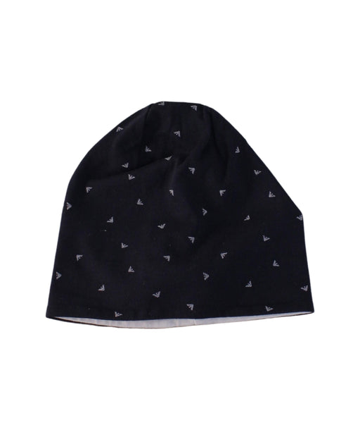 A Navy Beanies from Armani in size 0-3M for boy. (Front View)