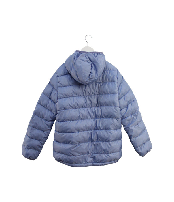 A Blue Puffer/Quilted Jackets from Adidas in size 9Y for girl. (Back View)