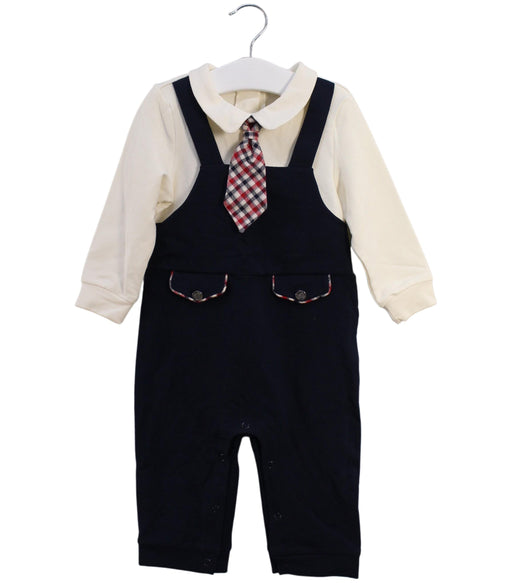 A Navy Long Sleeve Jumpsuits from Nicholas & Bears in size 12-18M for boy. (Front View)