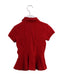 A Red Short Sleeve Polos from Polo Ralph Lauren in size 7Y for girl. (Back View)