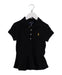A Black Short Sleeve Polos from Polo Ralph Lauren in size 7Y for girl. (Front View)