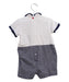 A White Short Sleeve Rompers from Chicco in size 6-12M for boy. (Back View)