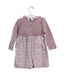 A Pink Long Sleeve Dresses from Paloma de la O in size 12-18M for girl. (Back View)