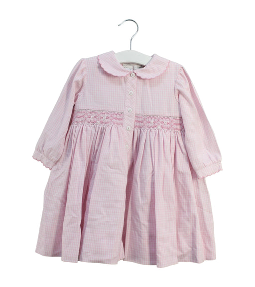 A Pink Long Sleeve Dresses from Sarah Louise in size 12-18M for girl. (Front View)