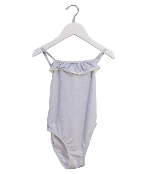 A Blue Swimsuits from The Little White Company in size 4T for girl. (Front View)