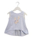 A Blue Sleeveless Tops from Lapin House in size 2T for girl. (Front View)