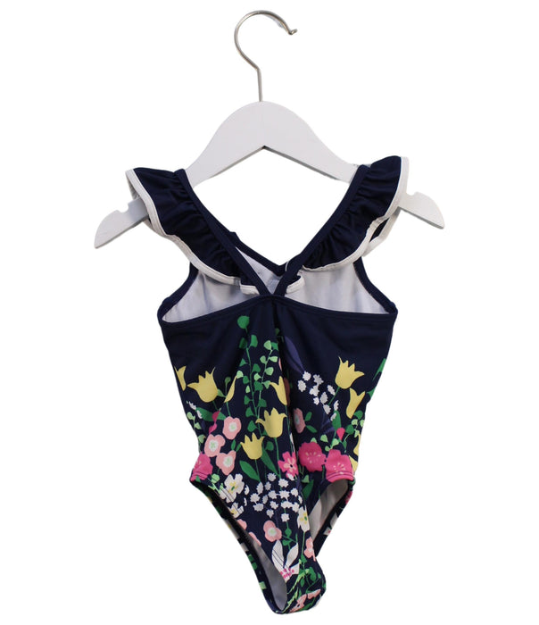 A Navy Swimsuits from Janie & Jack in size 2T for girl. (Back View)