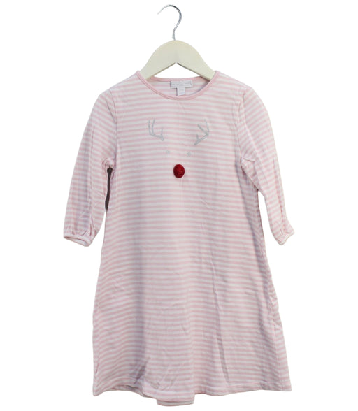 A Pink Long Sleeve Dresses from The Little White Company in size 2T for girl. (Front View)