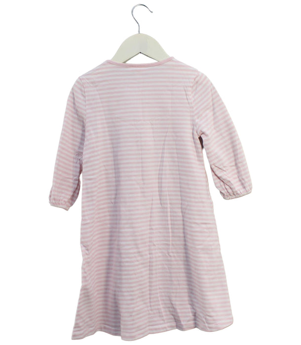 A Pink Long Sleeve Dresses from The Little White Company in size 2T for girl. (Back View)