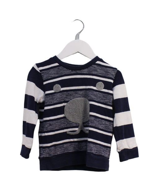 A Navy Knit Sweaters from Seed in size 18-24M for boy. (Front View)