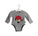 A Grey Long Sleeve Bodysuits from Nicholas & Bears in size 3-6M for boy. (Front View)