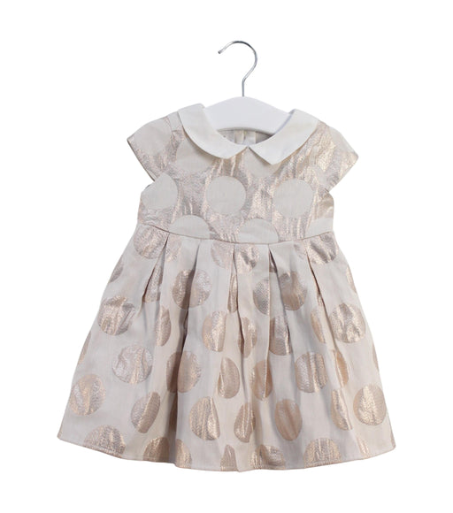 A Taupe Short Sleeve Dresses from J by Jasper Conran in size 6-12M for girl. (Front View)
