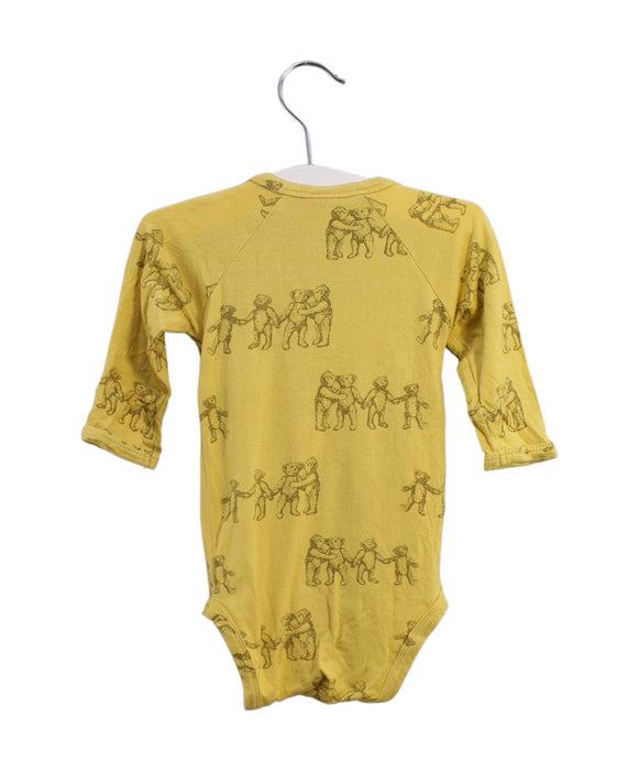 A Yellow Long Sleeve Bodysuits from Kate Quinn in size 3-6M for girl. (Back View)