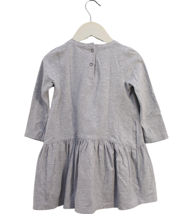 A Grey Long Sleeve Dresses from The Bonnie Mob in size 2T for girl. (Back View)