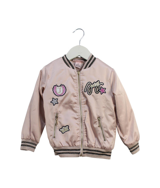 A Pink Lightweight Jackets from Juicy Couture in size 3T for girl. (Front View)