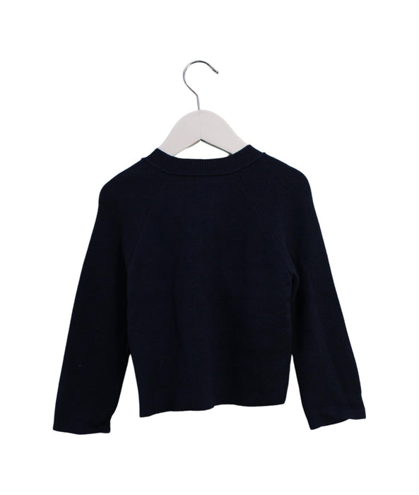 A Navy Cardigans from Burberry in size 3T for girl. (Back View)