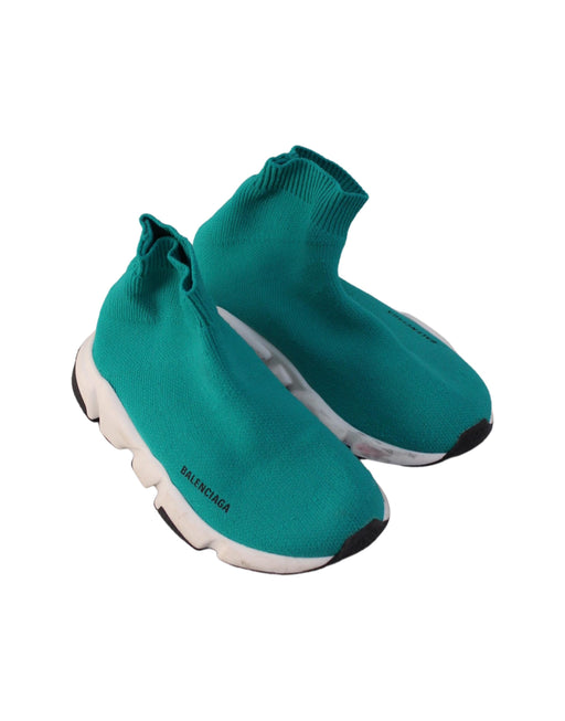 A Teal Sneakers from Balenciaga in size 3T for boy. (Front View)