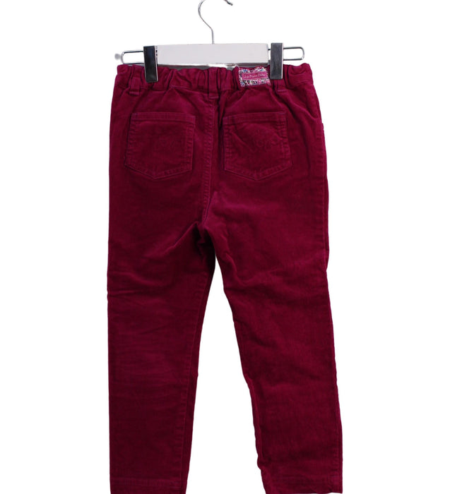 A Pink Casual Pants from Jojo Maman Bébé in size 4T for girl. (Back View)