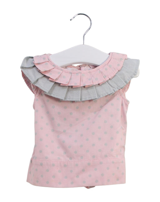 A Pink Sleeveless Tops from Nicholas & Bears in size 6-12M for girl. (Front View)