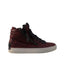A Burgundy Sneakers from Crime London in size 12Y for boy. (Back View)