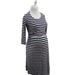 A Navy Long Sleeve Dresses from Seraphine in size S for maternity. (Front View)