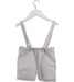 A Grey Overall Shorts from Laranjinha in size 6-12M for neutral. (Back View)