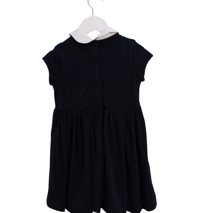 A Navy Short Sleeve Dresses from Polo Ralph Lauren in size 3T for girl. (Back View)