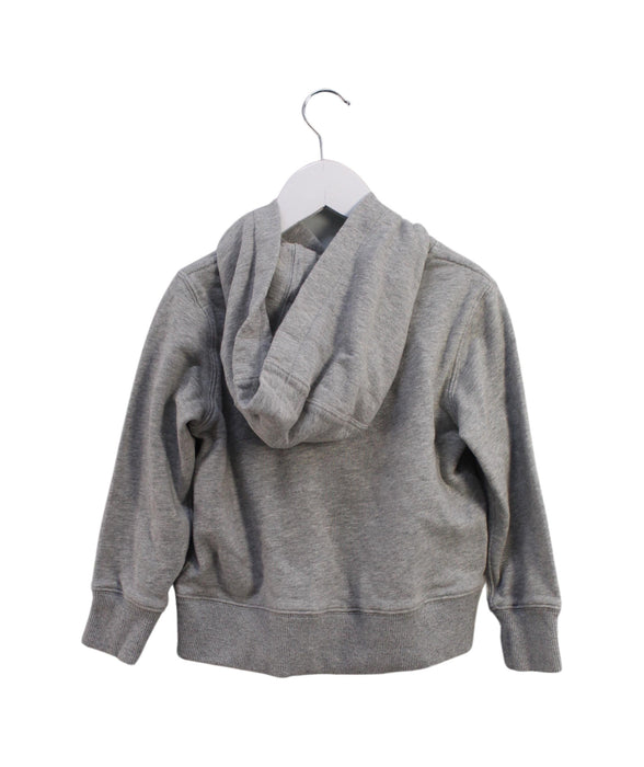 A Grey Hooded Sweatshirts from Daks in size 4T for girl. (Back View)