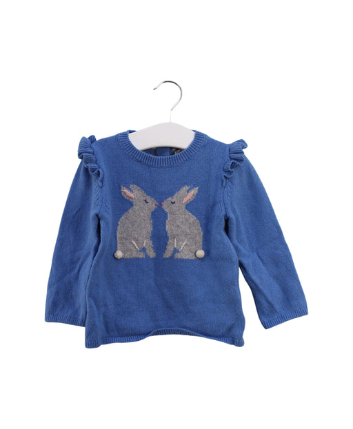A Blue Knit Sweaters from Boden in size 6-12M for girl. (Front View)