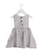 A Grey Sleeveless Dresses from Daughter in size 2T for girl. (Back View)