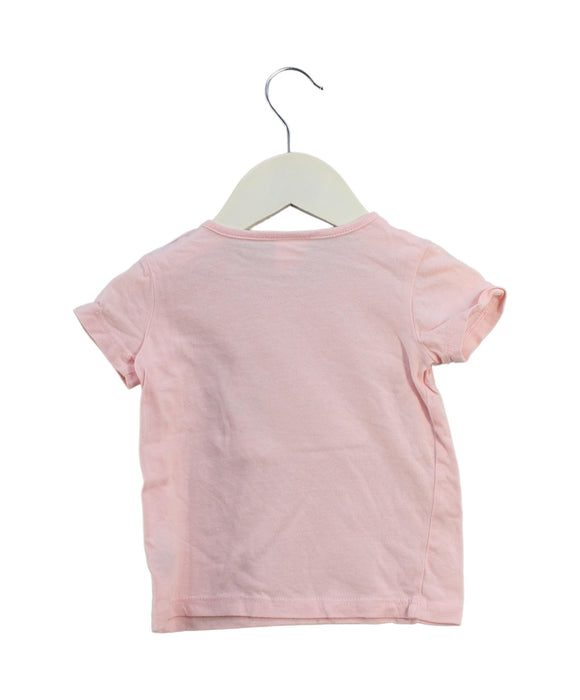 A Pink Short Sleeve T Shirts from Seed in size 6-12M for boy. (Back View)