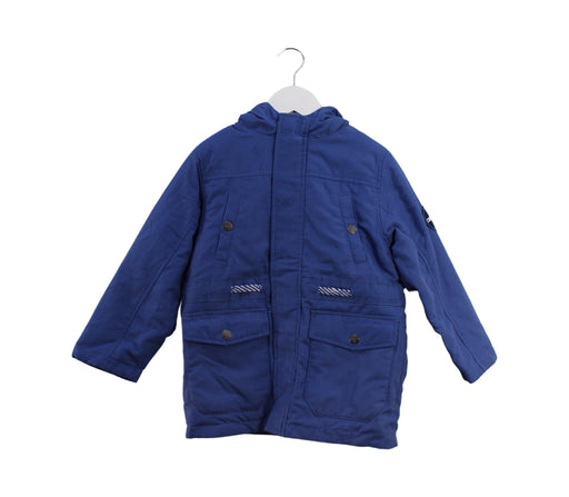 A Blue Lightweight Jackets from Chickeeduck in size 4T for boy. (Front View)