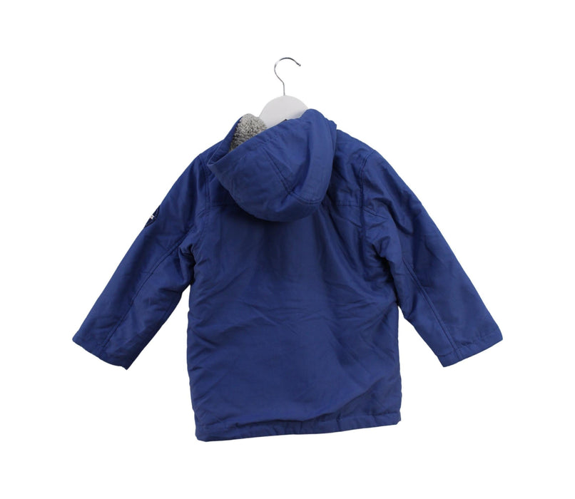 A Blue Lightweight Jackets from Chickeeduck in size 4T for boy. (Back View)