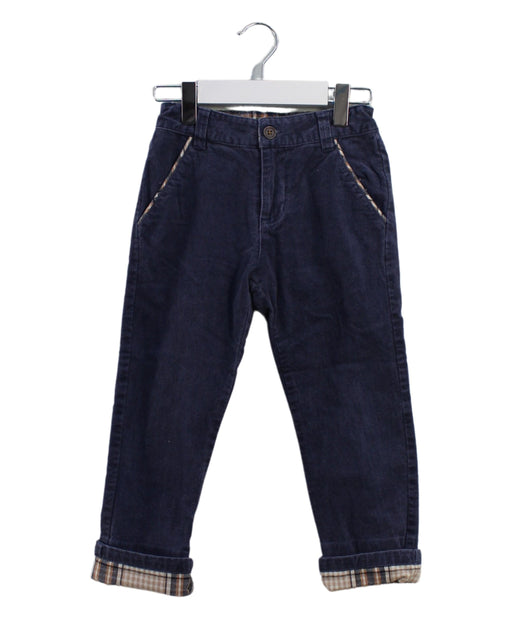 A Navy Casual Pants from Chickeeduck in size 4T for boy. (Front View)