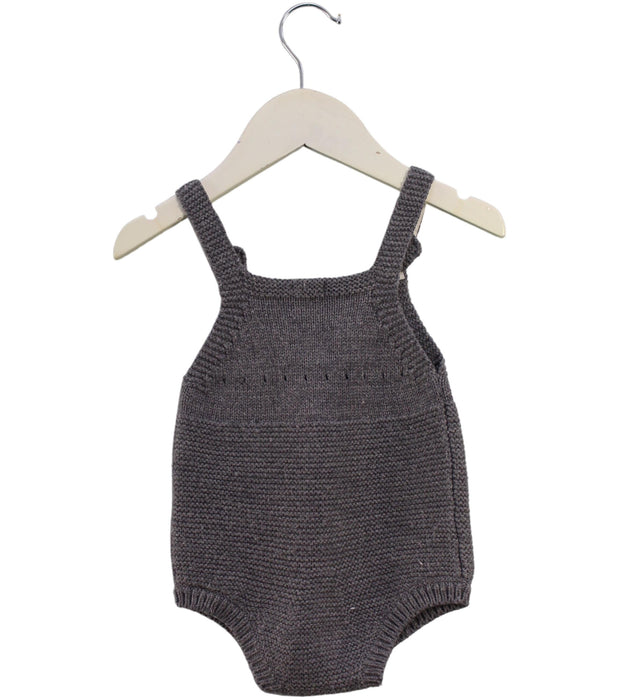 A Grey Sleeveless Bodysuits from Aosta in size 6-12M for girl. (Back View)