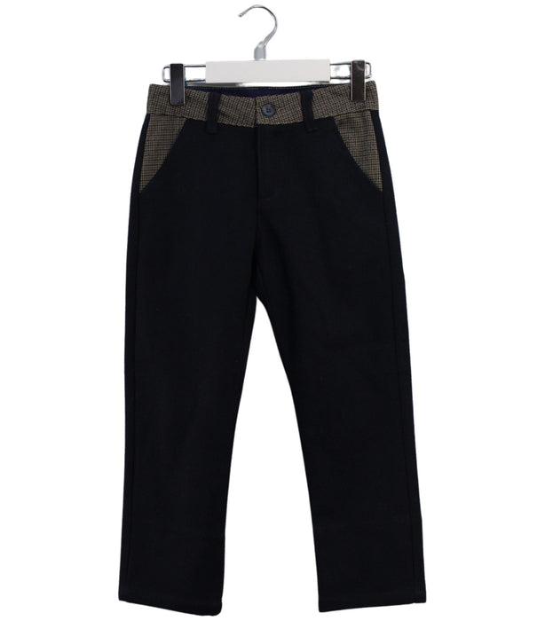 A Navy Casual Pants from Chickeeduck in size 4T for boy. (Front View)