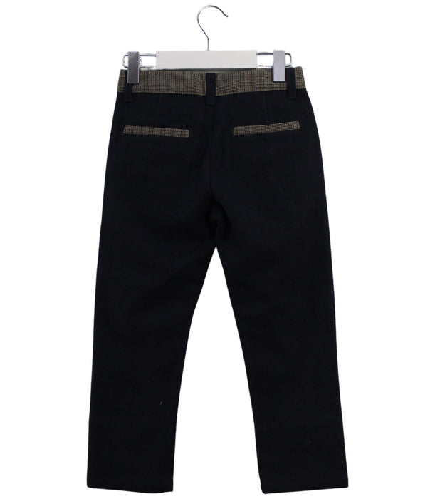 A Navy Casual Pants from Chickeeduck in size 4T for boy. (Back View)