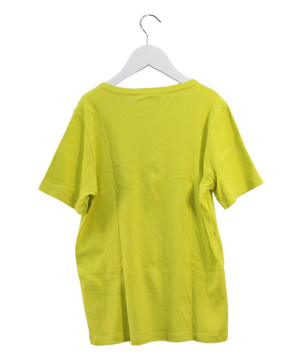 A Yellow Short Sleeve T Shirts from Petit Bateau in size 12Y for boy. (Back View)