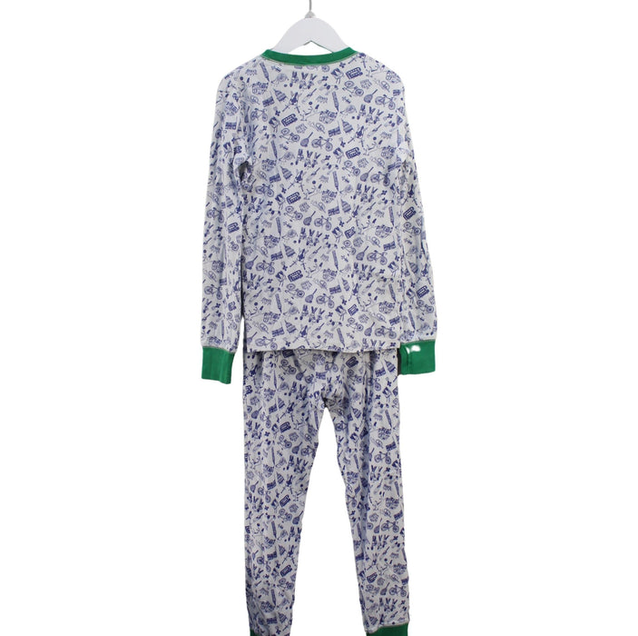 A White Pyjama Sets from Boden in size 11Y for boy. (Back View)