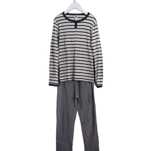 A Navy Pyjama Sets from Petit Bateau in size 10Y for boy. (Front View)