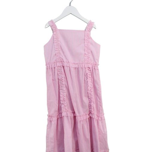 A Pink Sleeveless Dresses from Isabel Garreton in size 7Y for girl. (Front View)