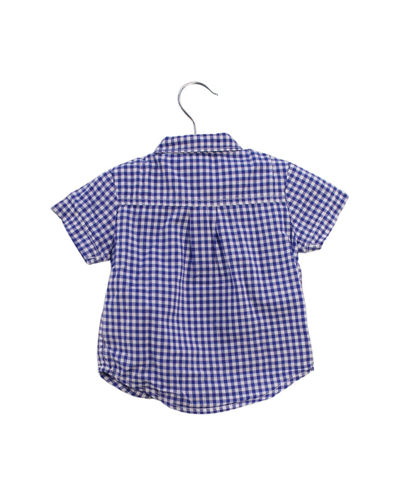 A Blue Shirts from Cyrillus in size 6-12M for boy. (Back View)